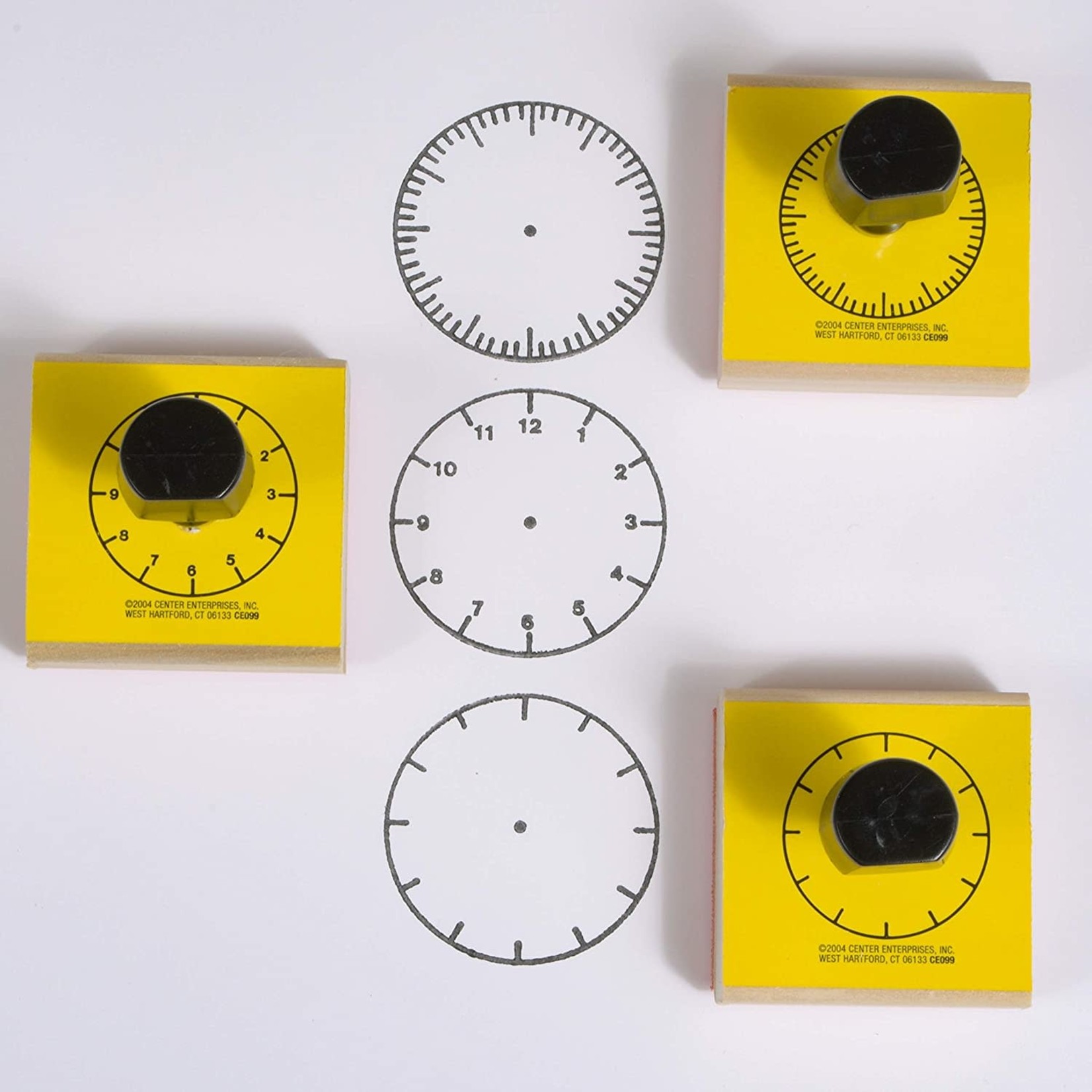READY 2 LEARN Analog Clock Stamps - Set of 3