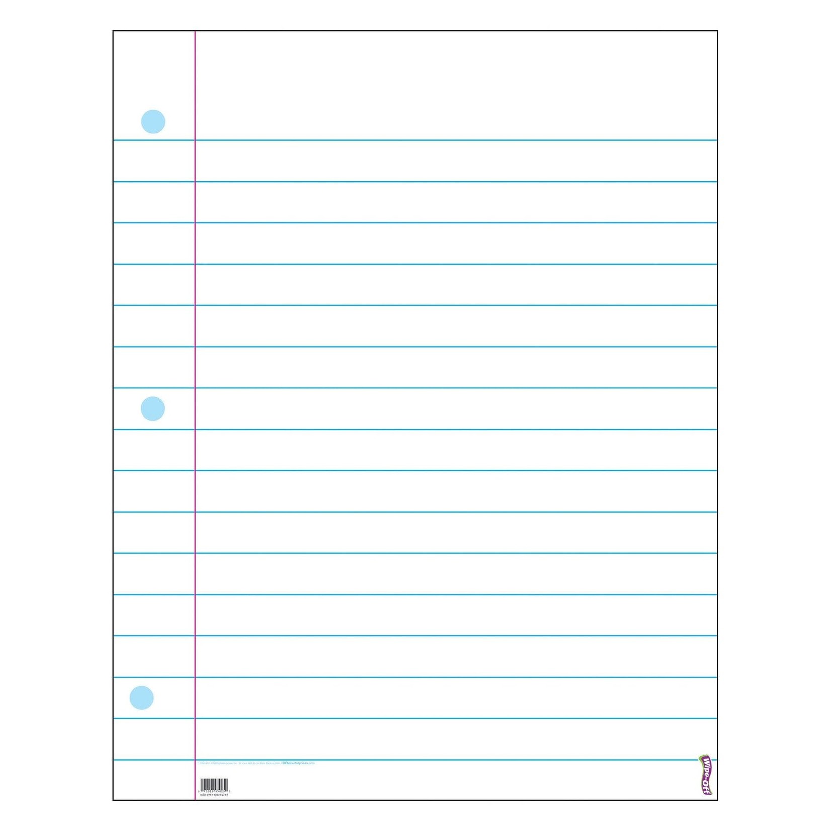 TREND ENTERPRISES INC Notebook Paper Wipe-Off® Chart
