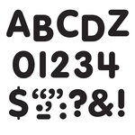 TREND ENTERPRISES INC Black 1-Inch Letters, Numbers, & Marks STICK-EZE® Stick-On Letters