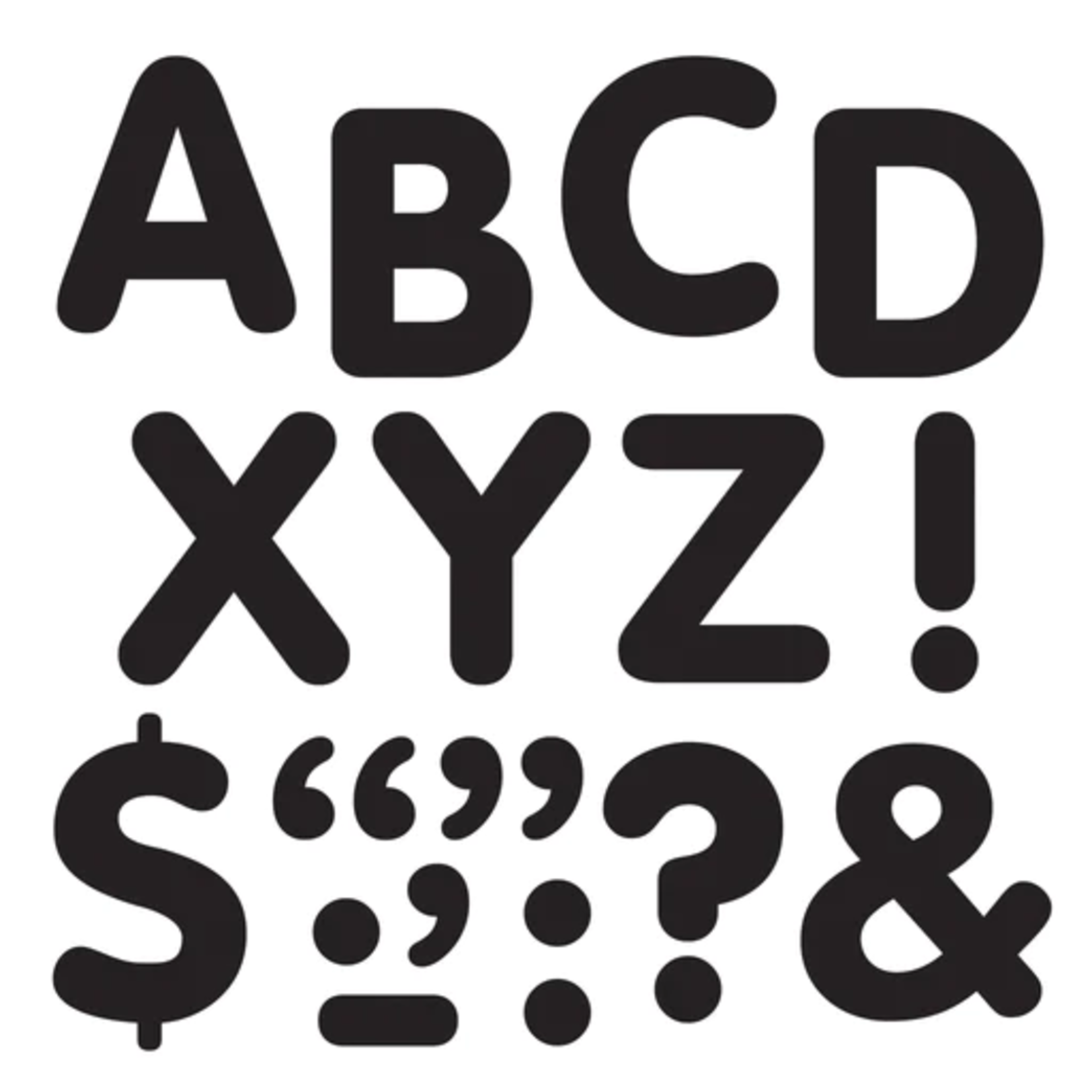 TREND ENTERPRISES INC Black 2-Inch Letters & Marks STICK-EZE® Stick-On Letters