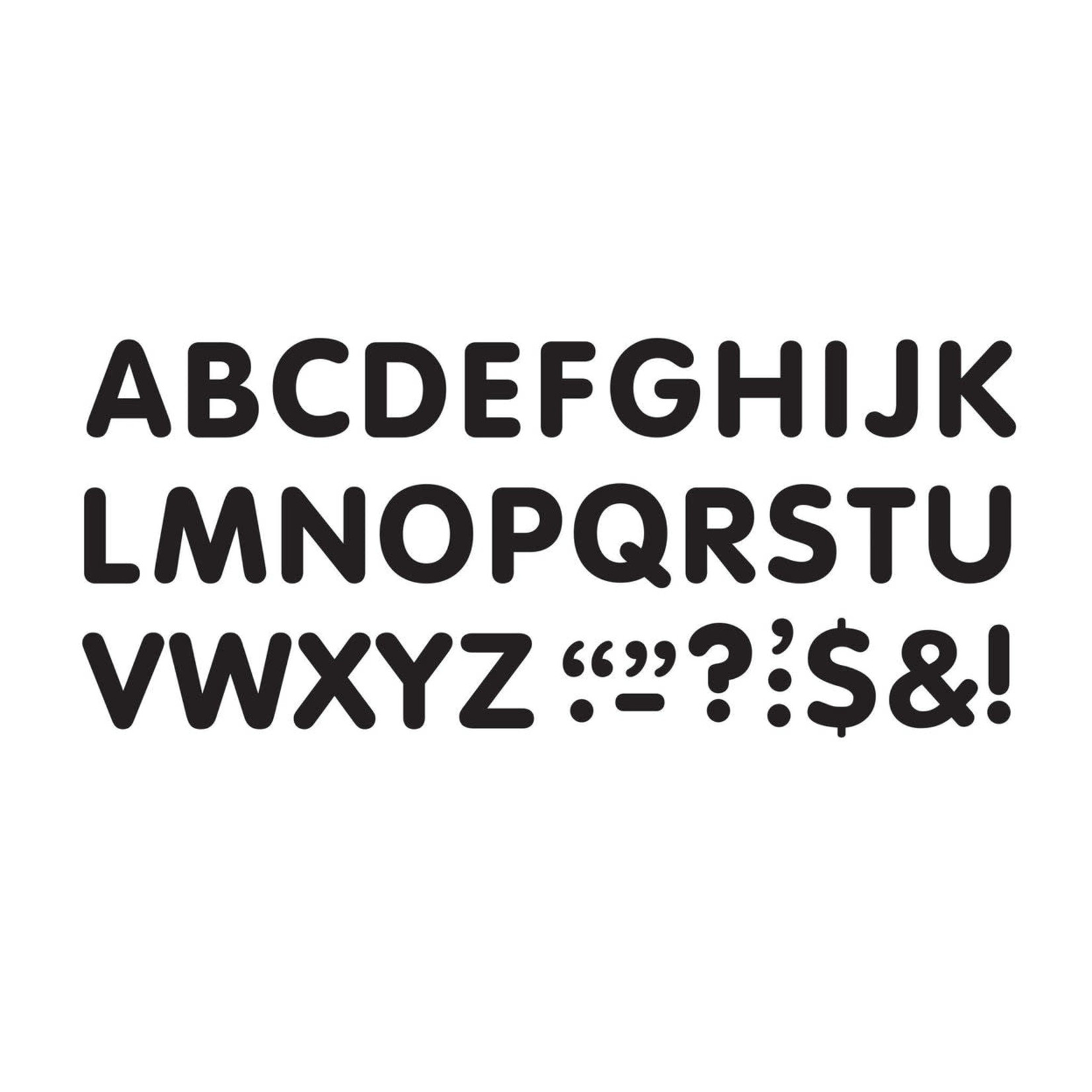 TREND ENTERPRISES INC Black 2-Inch Letters & Marks STICK-EZE® Stick-On Letters