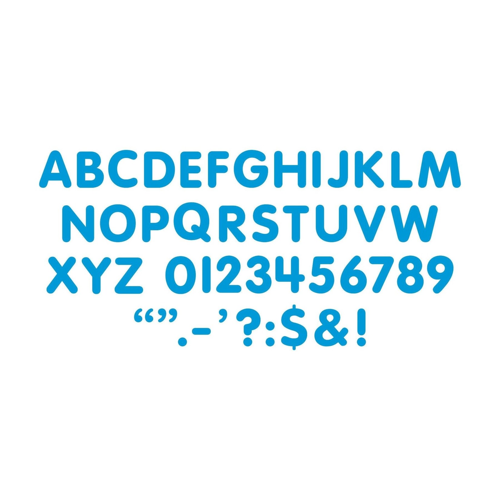TREND ENTERPRISES INC Blue 1-Inch Letters, Numbers, & Marks STICK-EZE Stick-On Letters