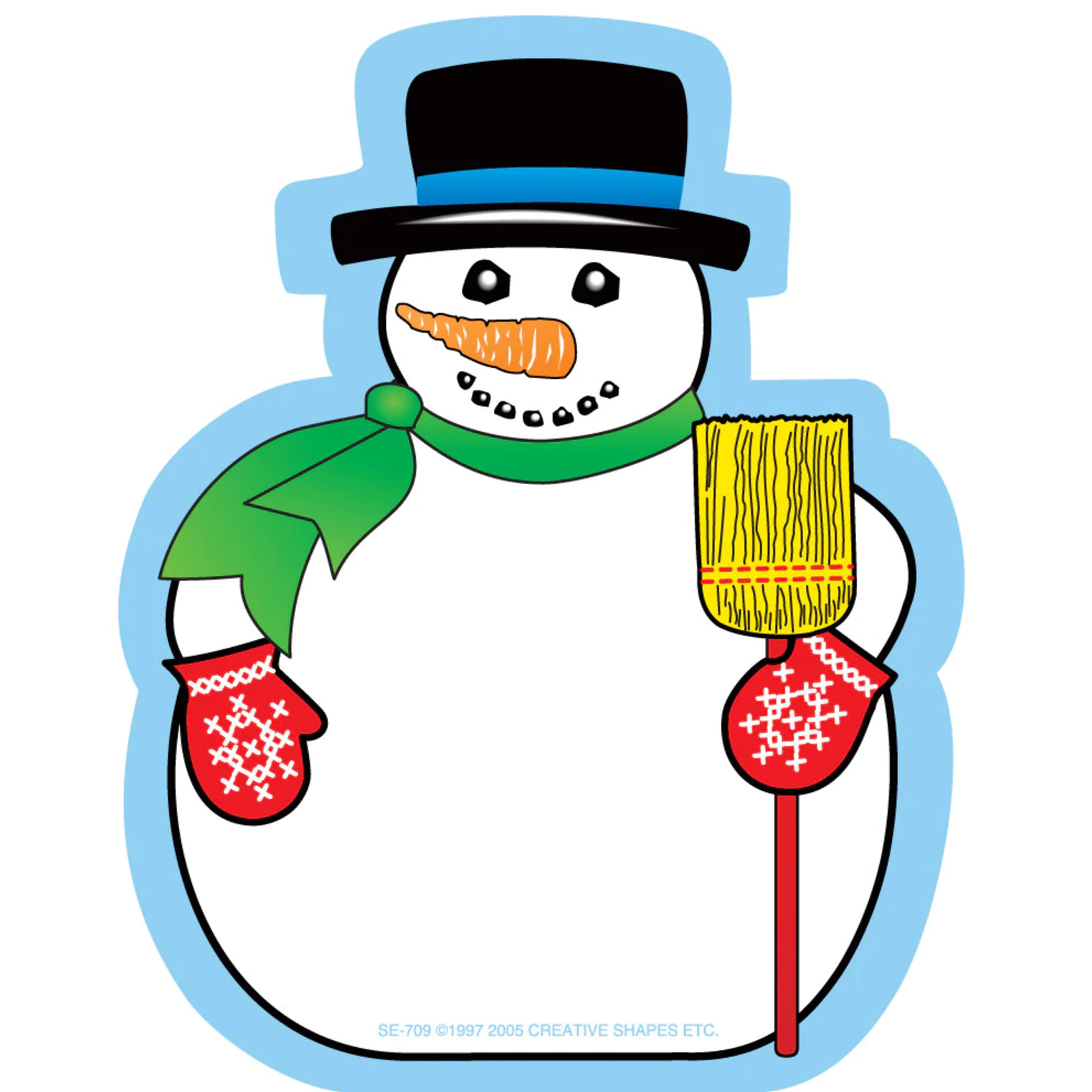 Mini Notepad - Snowman