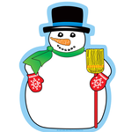 Large Notepad - Snowman