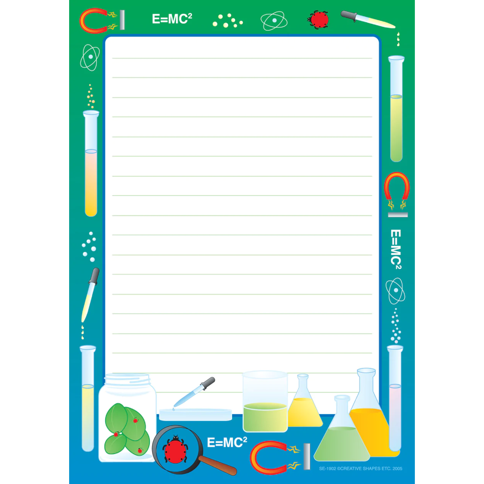 Large Notepad - Science Lab / Lined