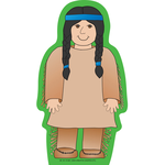 Large Notepad - Native American Boy