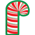 Mini Notepad - Candy Cane