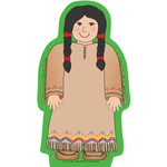 Large Notepad - Native American Girl