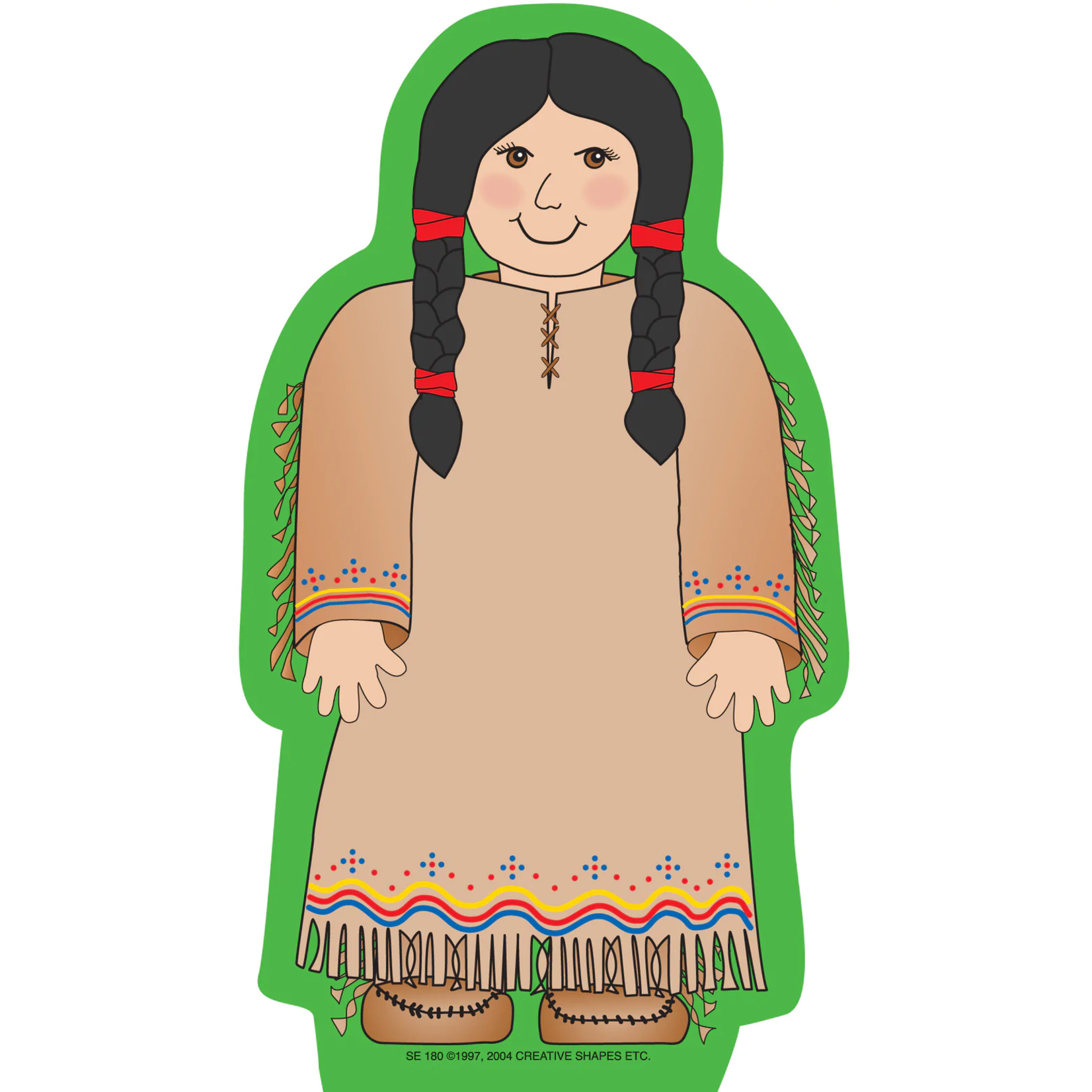 Large Notepad - Native American Girl