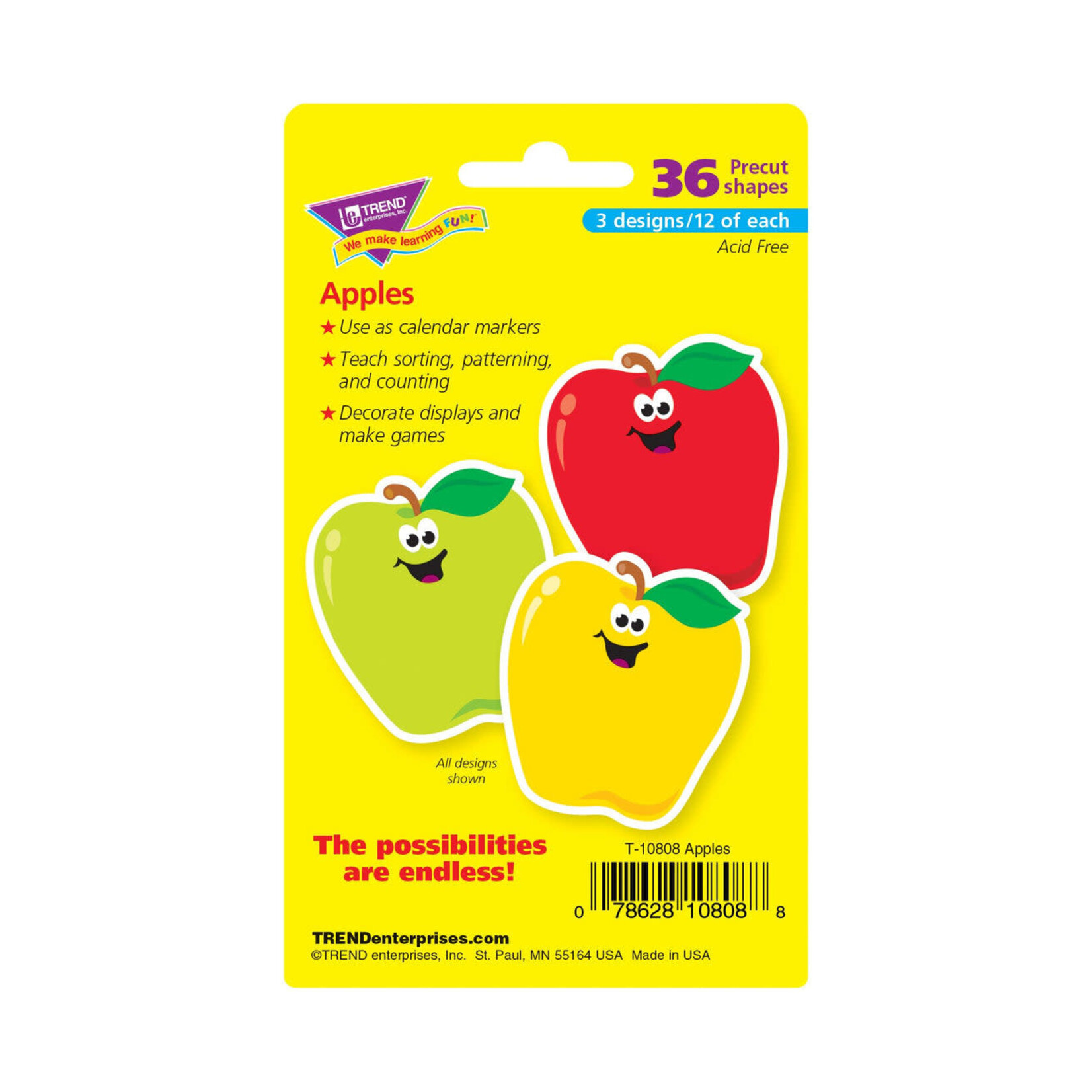 TREND ENTERPRISES INC Apples Mini Accents Variety Pack