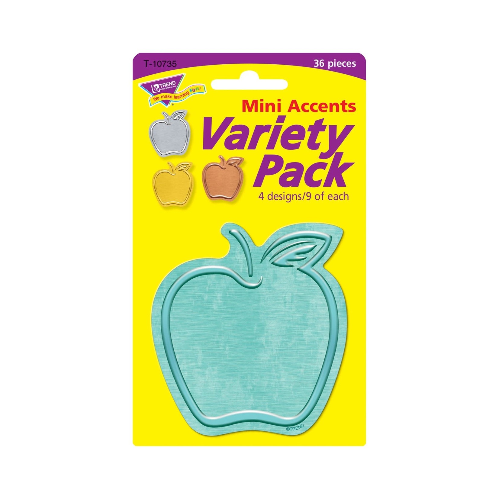 TREND ENTERPRISES INC I ♥ Metal™ Apples Mini Accents Variety Pack
