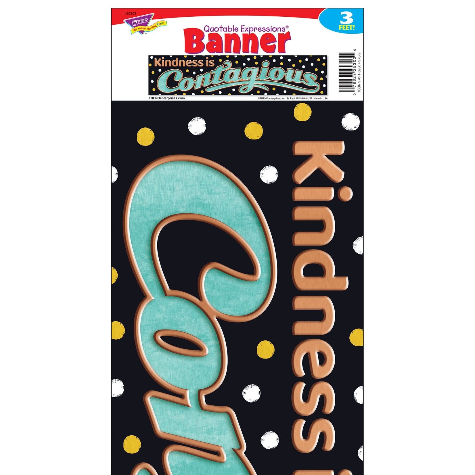 TREND ENTERPRISES INC Kindness is Contagious Quotable Expressions® Banner