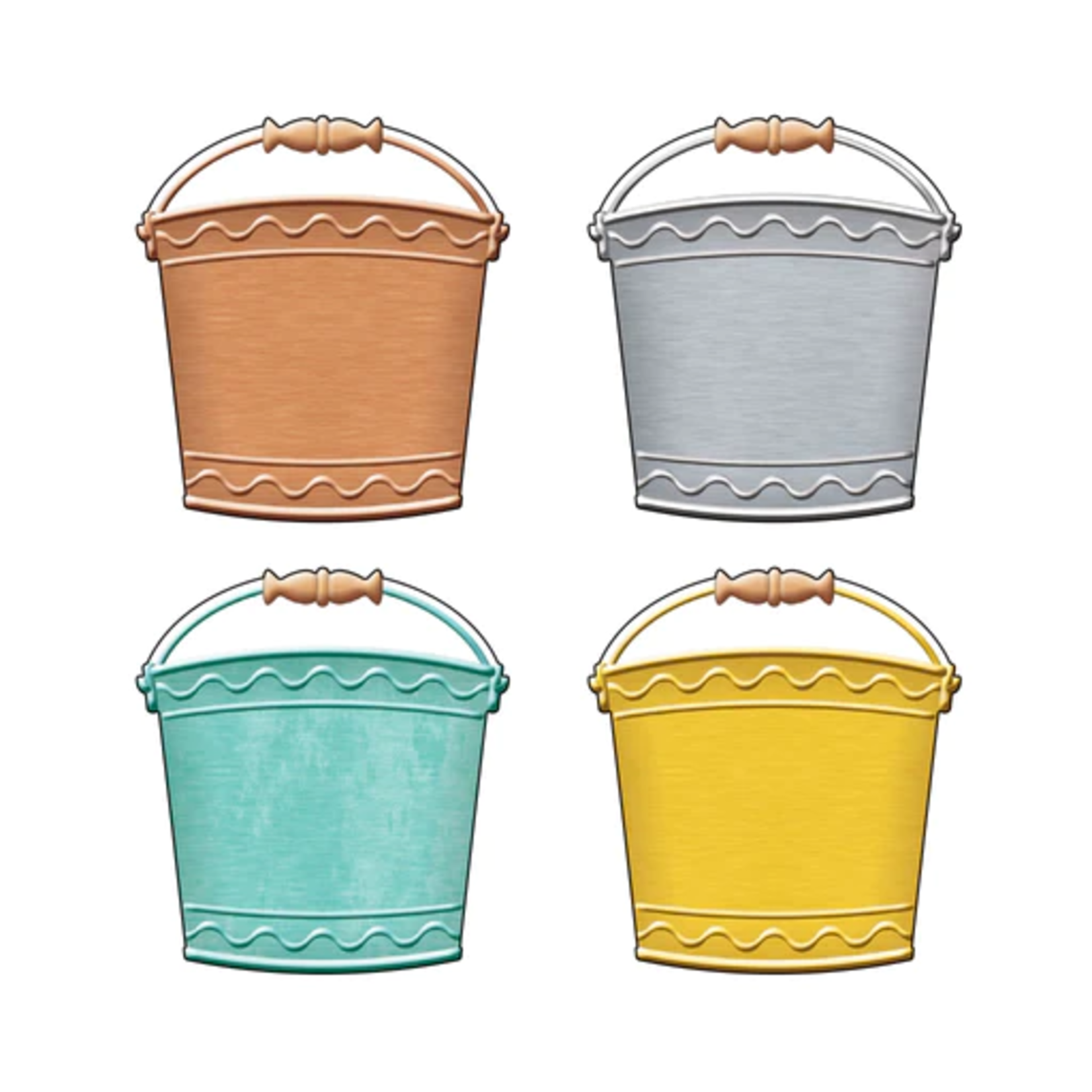 TREND ENTERPRISES INC I ♥ Metal™ Buckets Mini Accents Variety Pack