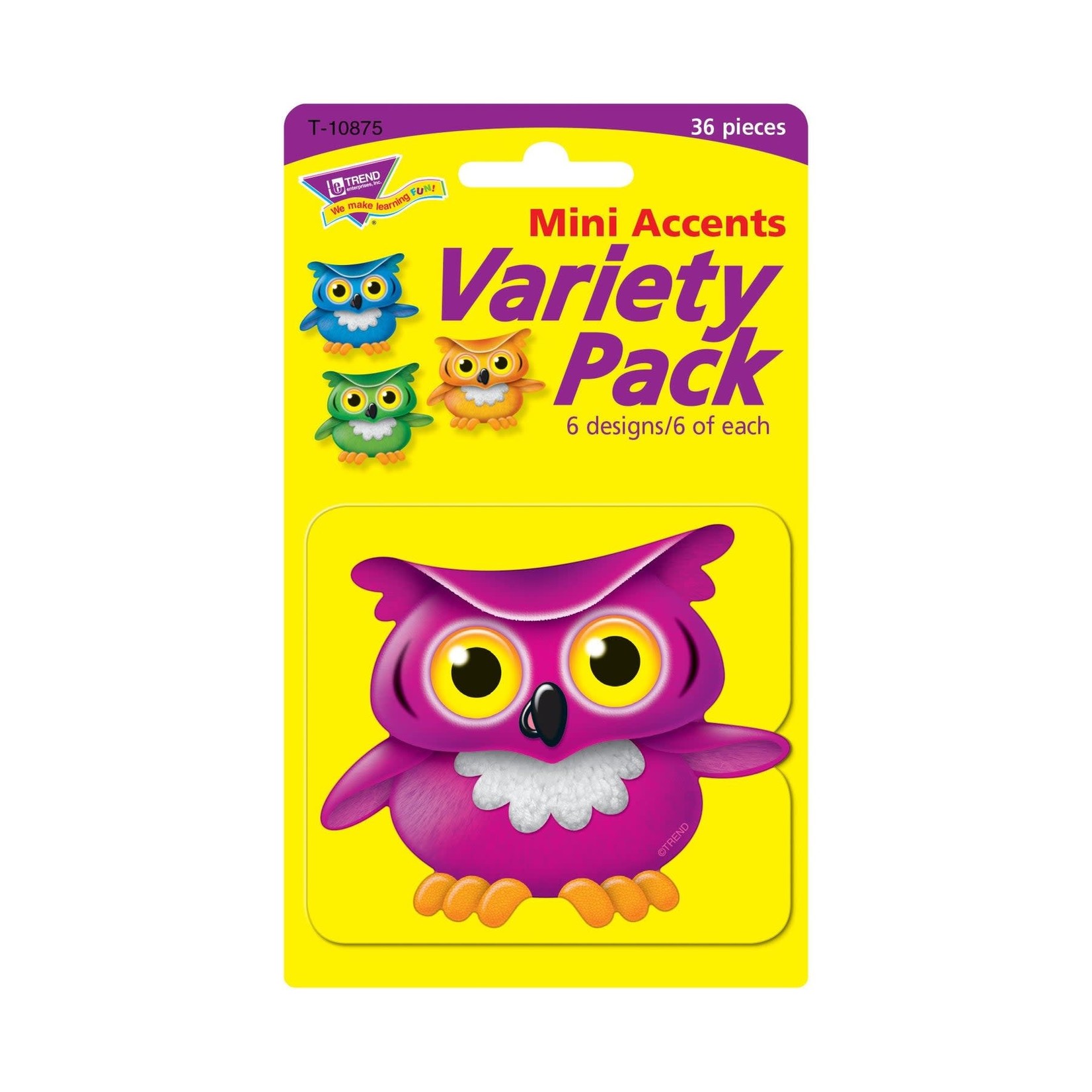 TREND ENTERPRISES INC Bright Owls Mini Accents Variety Pack