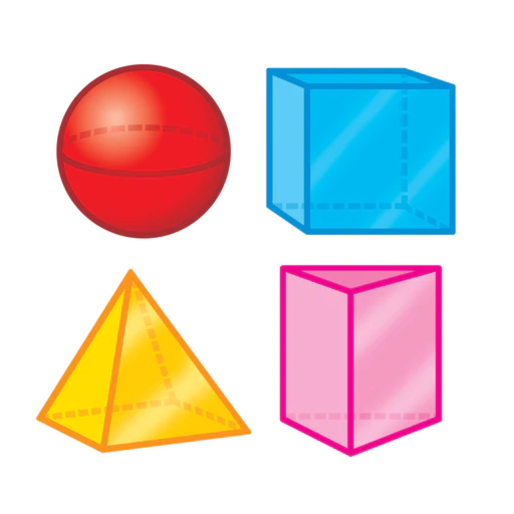 TREND ENTERPRISES INC 3-D Shapes Mini Accents Variety Pack