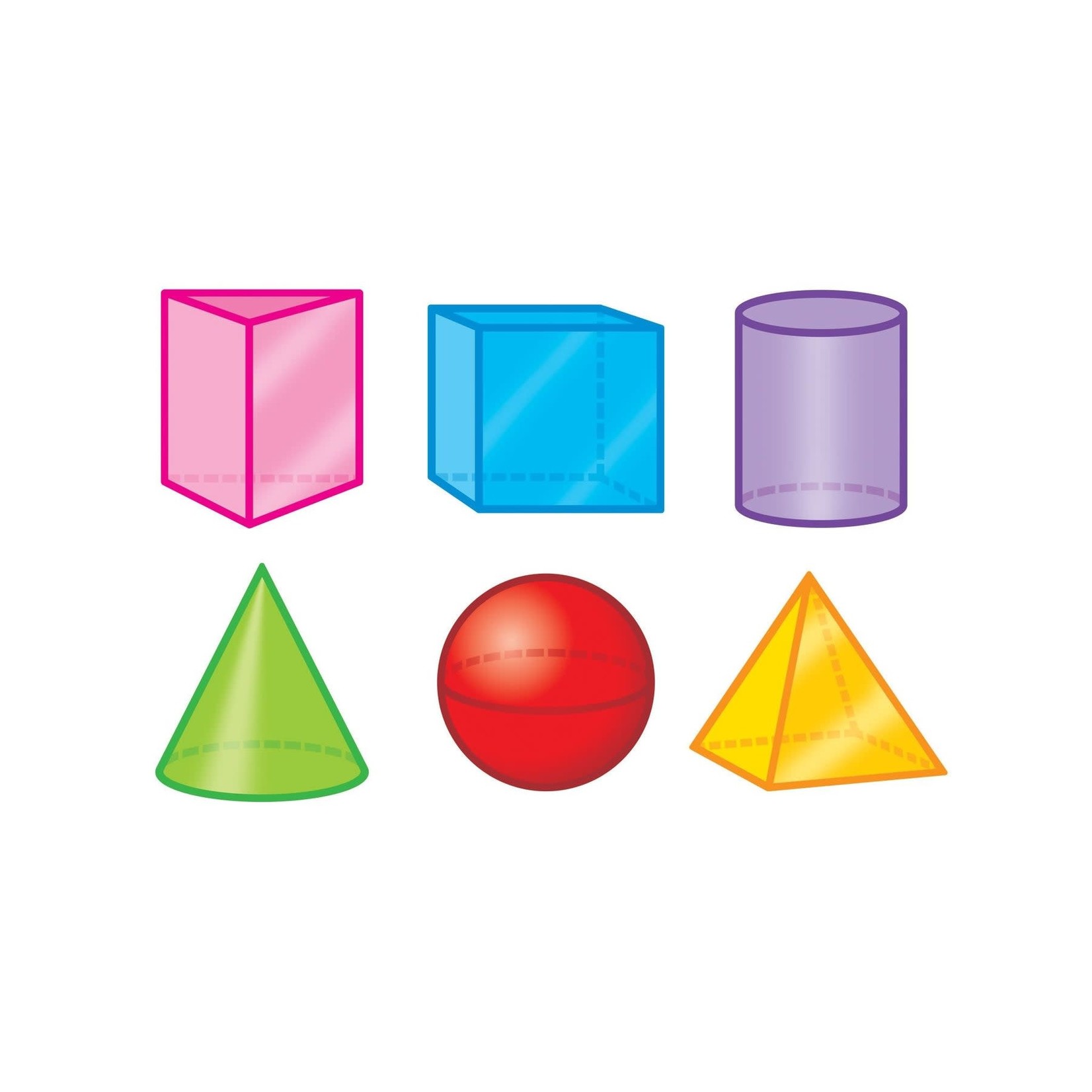 TREND ENTERPRISES INC 3-D Shapes Mini Accents Variety Pack