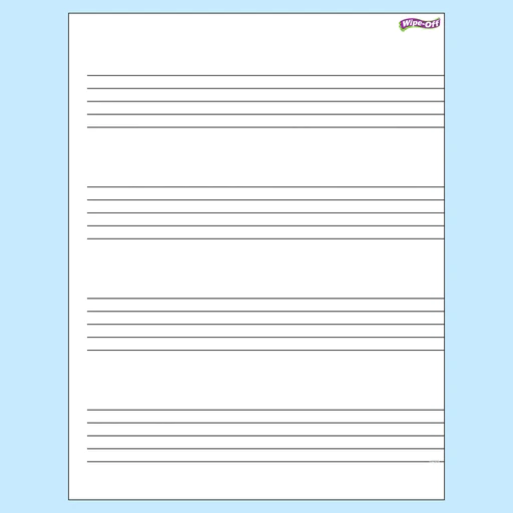 TREND ENTERPRISES INC Music Staff Paper Wipe-Off® Chart