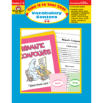 CARSON DELLOSA PUBLISHING CO Take It To Your Seat: Vocabulary Centers, Grades 5-6 - Teacher Resource