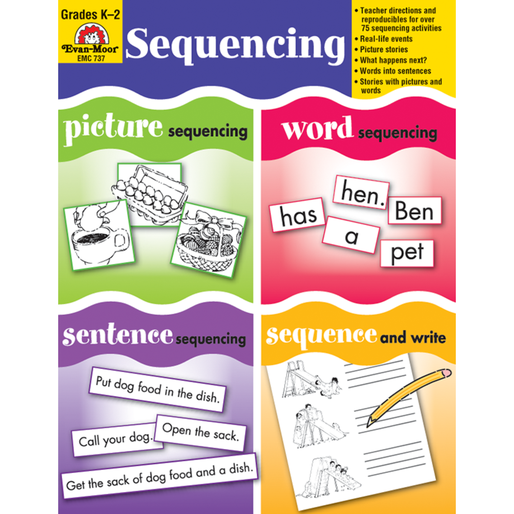 CARSON DELLOSA PUBLISHING CO Early Learning Resources, Sequencing, Grades K-2 - Teacher Reproducibles