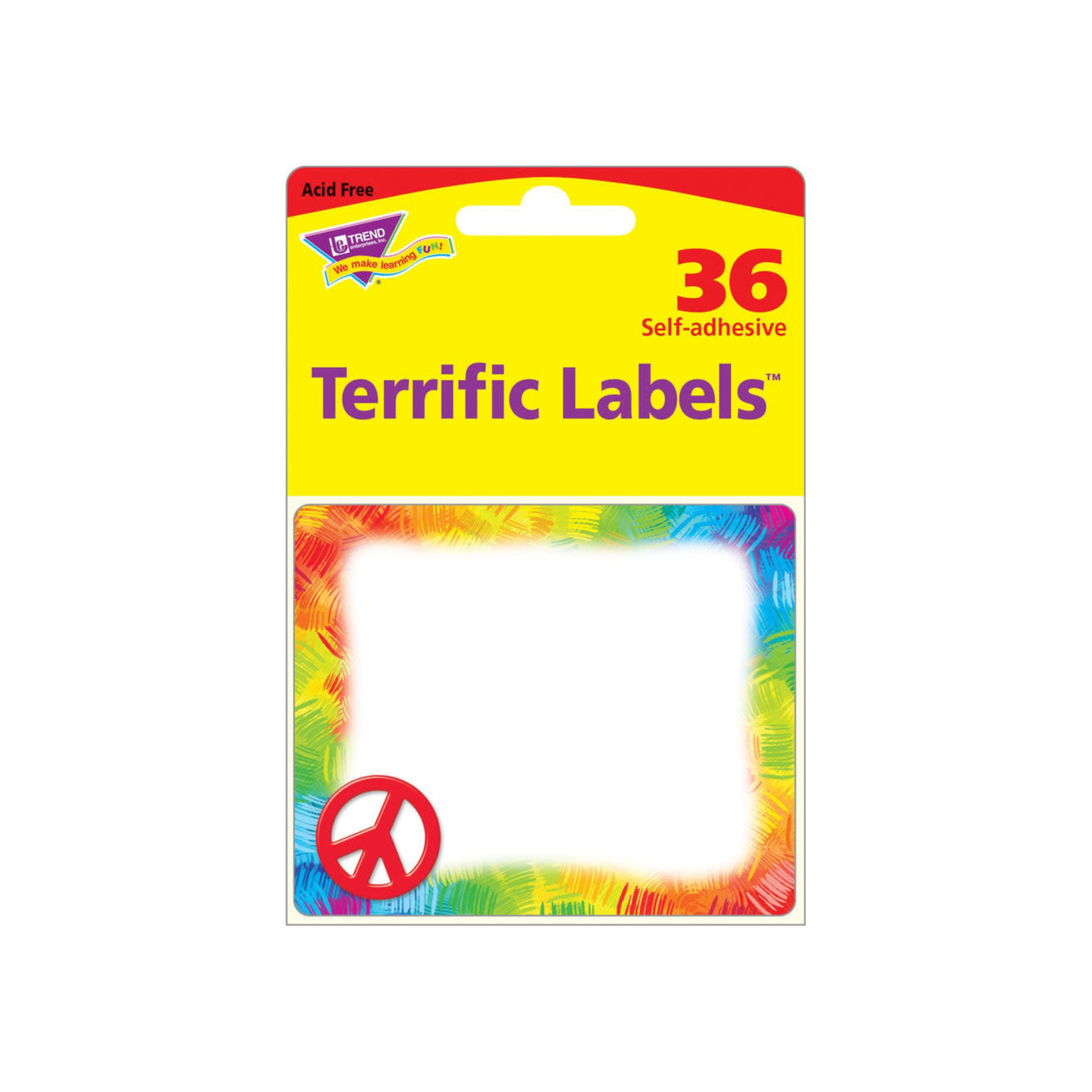 TREND ENTERPRISES INC Peace Sign Terrific Labels™