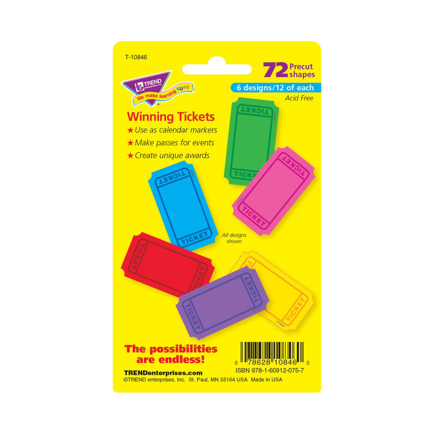 TREND ENTERPRISES INC Winning Tickets Mini Accents Variety Pack