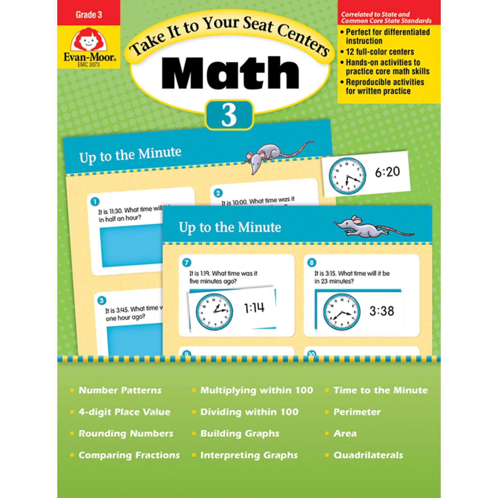 CARSON DELLOSA PUBLISHING CO Take It to Your Seat: Math Centers, Grade 3 - Teacher Reproducibles