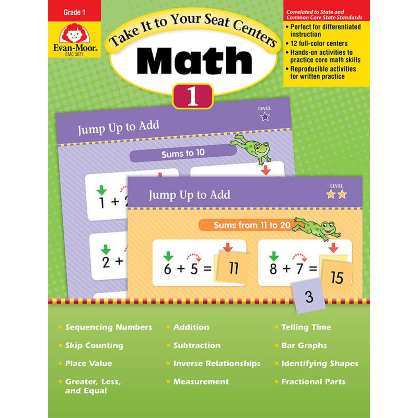 CARSON DELLOSA PUBLISHING CO Take It to Your Seat: Math Centers, Grade 1 - Teacher Reproducibles, Print