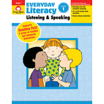 CARSON DELLOSA PUBLISHING CO Everyday Literacy: Listening and Speaking, Grade 1 - Teacher's Edition