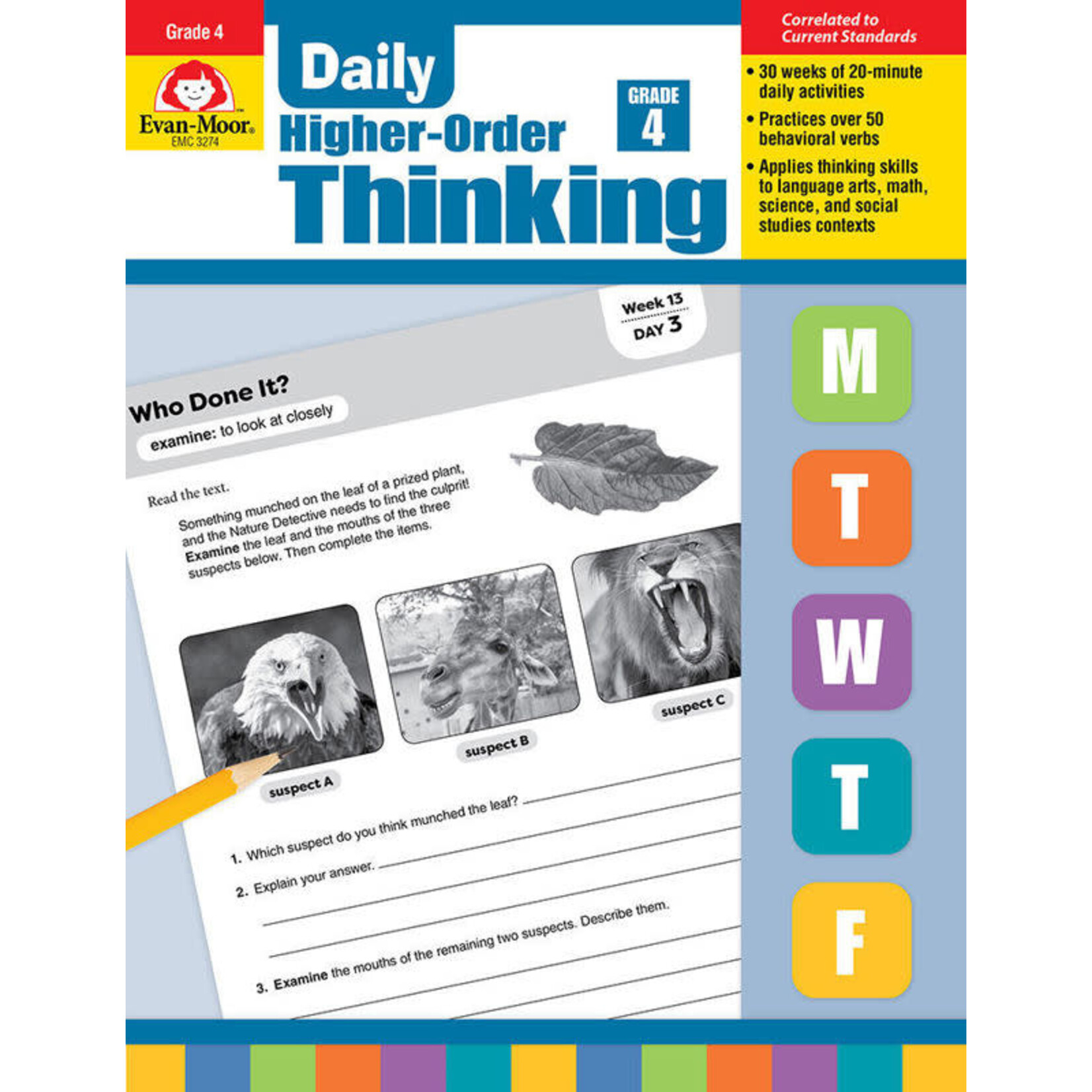 CARSON DELLOSA PUBLISHING CO Daily Higher-Order Thinking, Grade 4 - Teacher's Edition