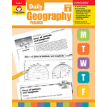 CARSON DELLOSA PUBLISHING CO Daily Geography Practice, Grade 4 - Teacher's Edition