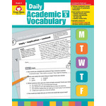 CARSON DELLOSA PUBLISHING CO Daily Academic Vocabulary, Grade 5 - Teacher's Edition