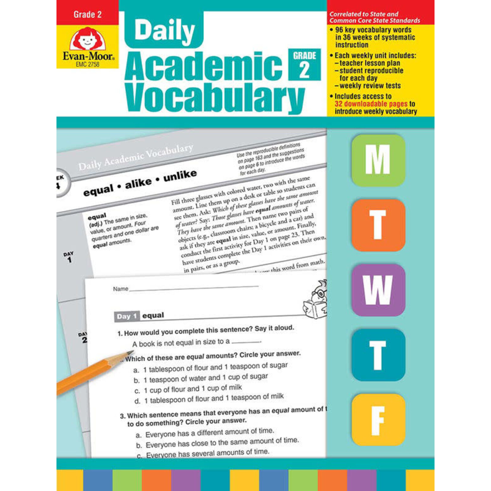 CARSON DELLOSA PUBLISHING CO Daily Academic Vocabulary, Grade 2 - Teacher's Edition