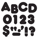 TREND ENTERPRISES INC Black 2-Inch Casual Uppercase Ready Letters