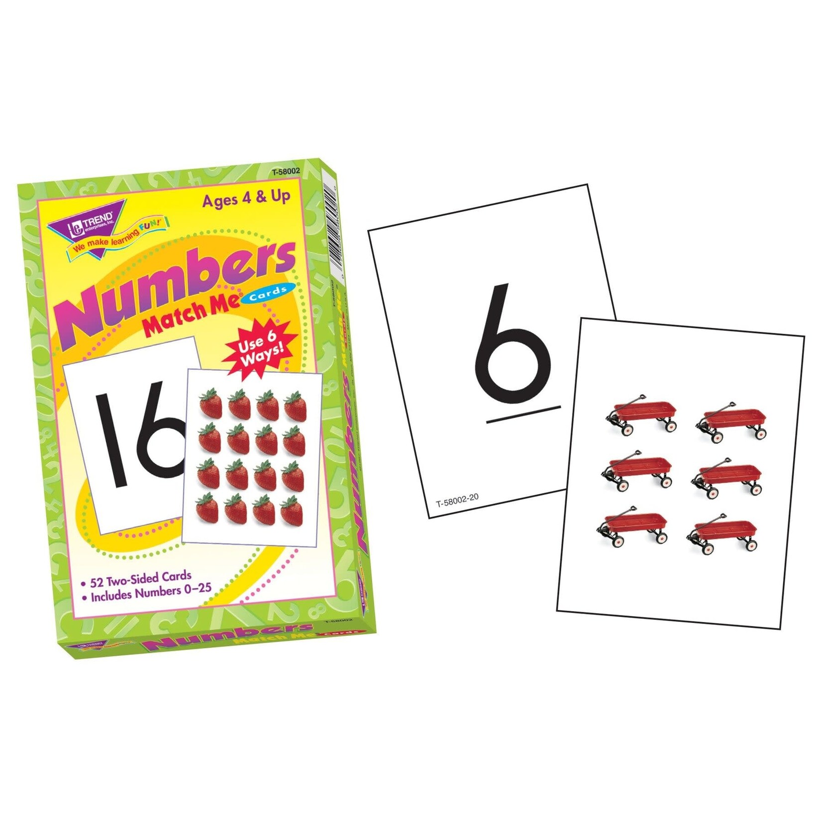 TREND ENTERPRISES INC Numbers 0-25 Match Me® Cards