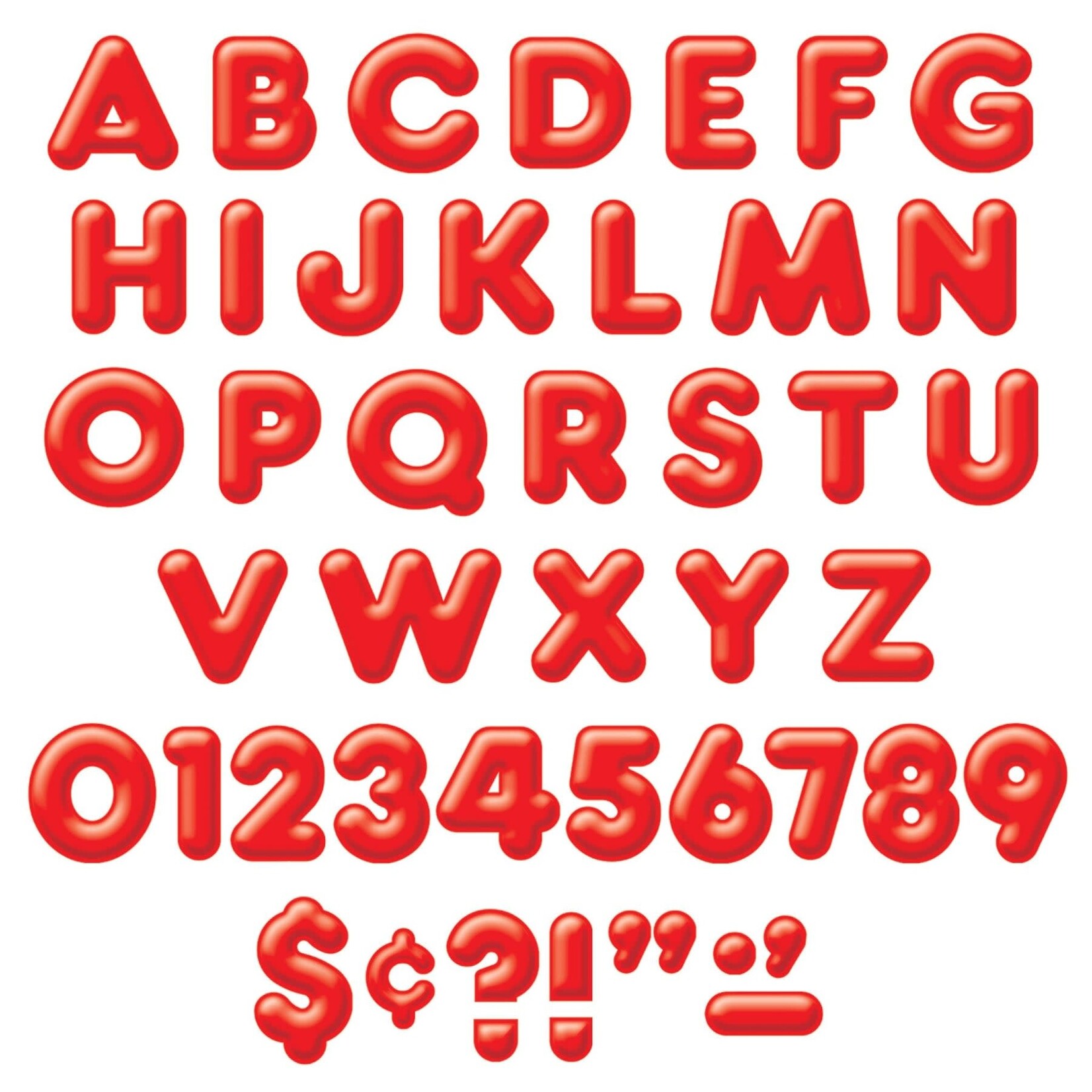 TREND ENTERPRISES INC Red 2-Inch 3-D Uppercase Ready Letters®