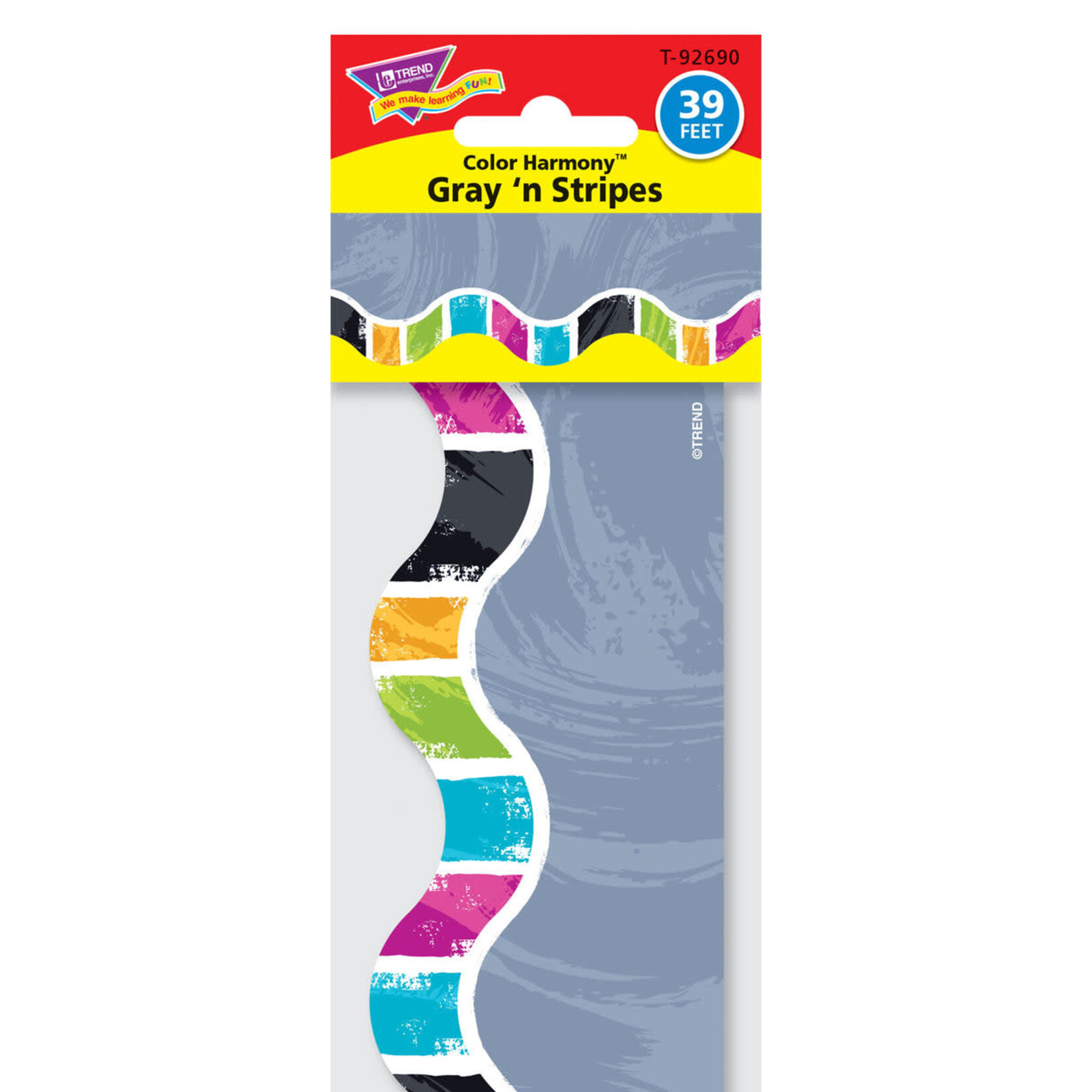 TREND ENTERPRISES INC Color Harmony™ Gray 'n Stripes Terrific Trimmers®