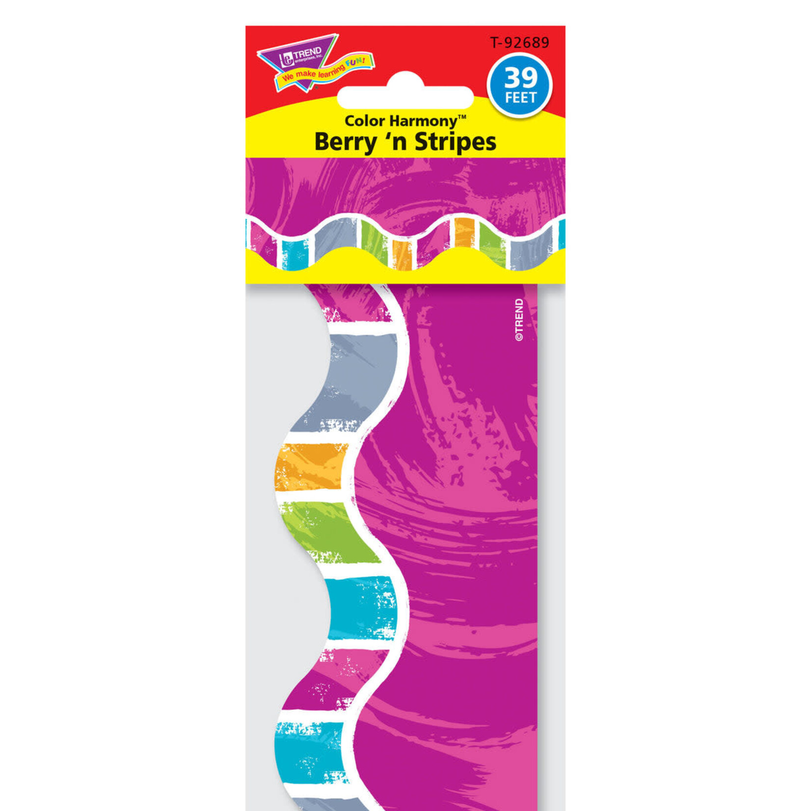 TREND ENTERPRISES INC Color Harmony™ Berry 'n Stripes Terrific Trimmers®
