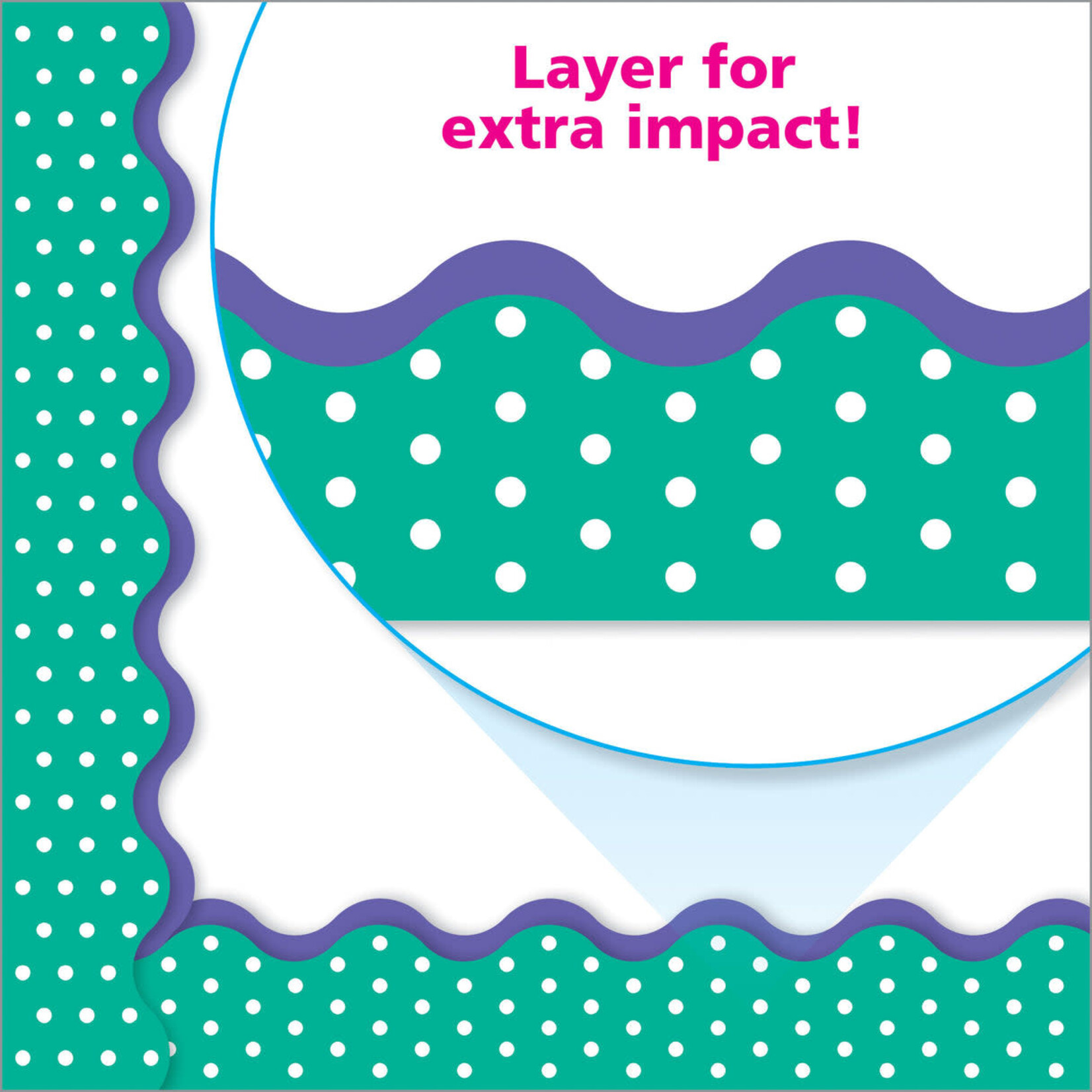 TREND ENTERPRISES INC Polka Dots Teal Terrific Trimmers®
