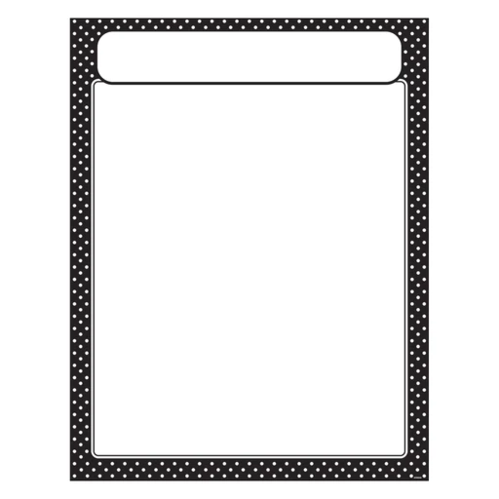 TREND ENTERPRISES INC Polka Dots Black Learning Chart