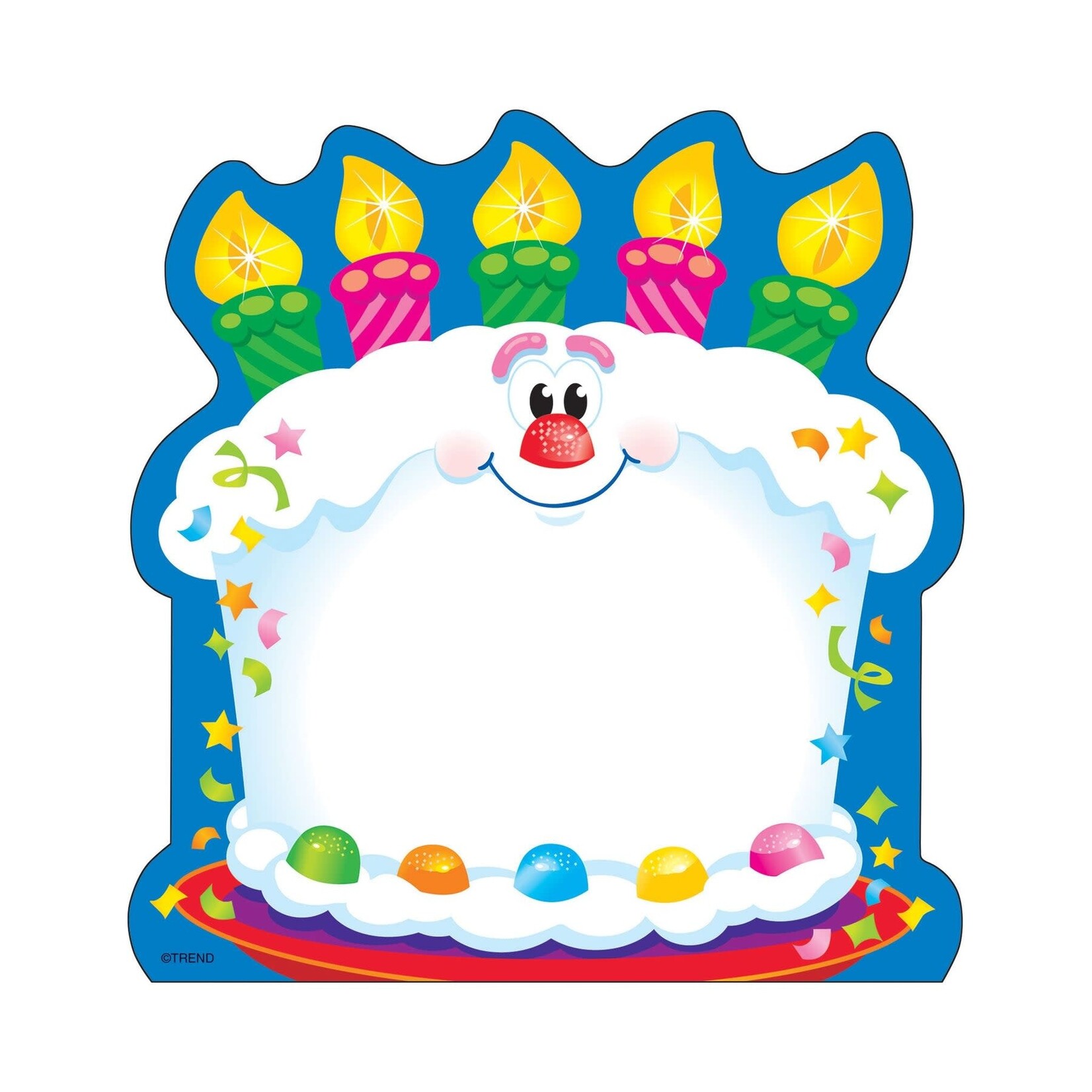 TREND ENTERPRISES INC Bright Birthday Note Pad – Shaped