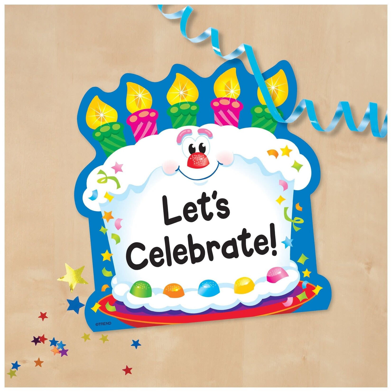TREND ENTERPRISES INC Bright Birthday Note Pad – Shaped