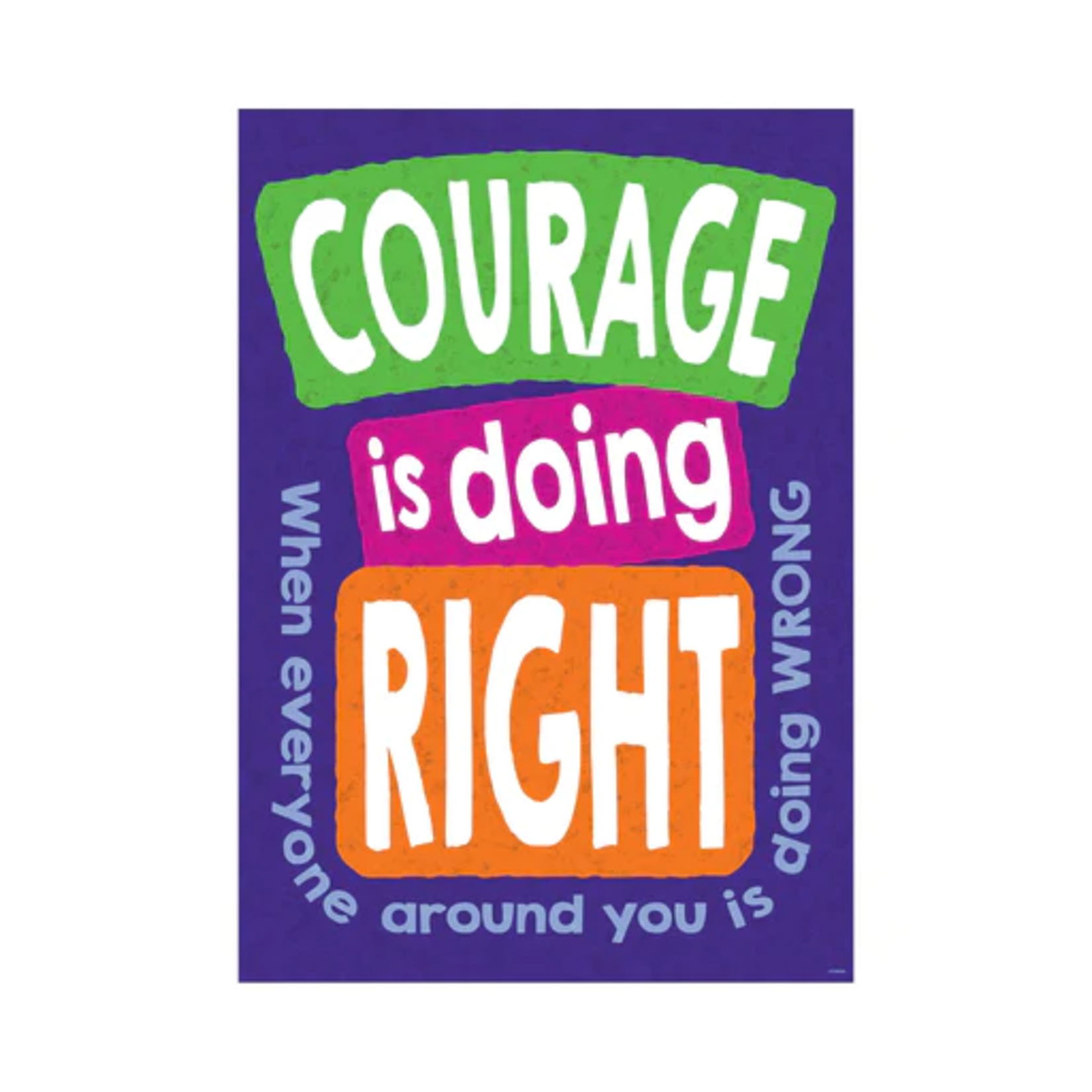 TREND ENTERPRISES INC Courage is doing Right when... ARGUS® Poster