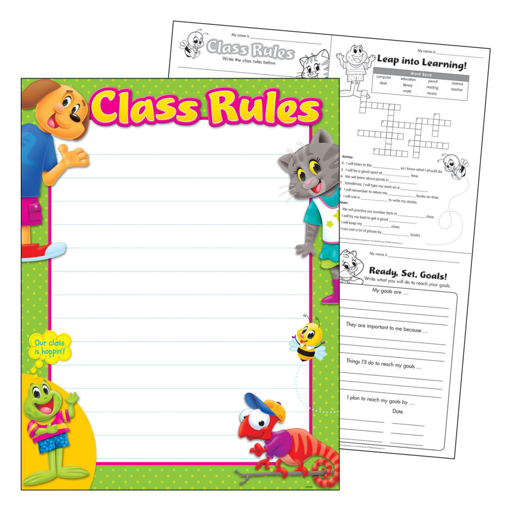 TREND ENTERPRISES INC Class Rules Playtime Pals™ Learning Chart