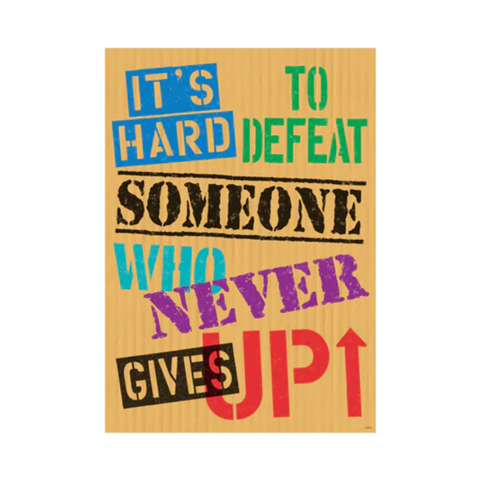 TREND ENTERPRISES INC It's Hard to Defeat Someone... ARGUS Poster