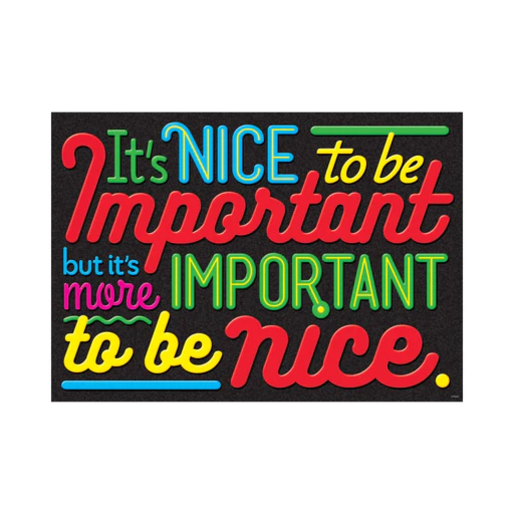 TREND ENTERPRISES INC It's Nice to be Important... ARGUS Poster