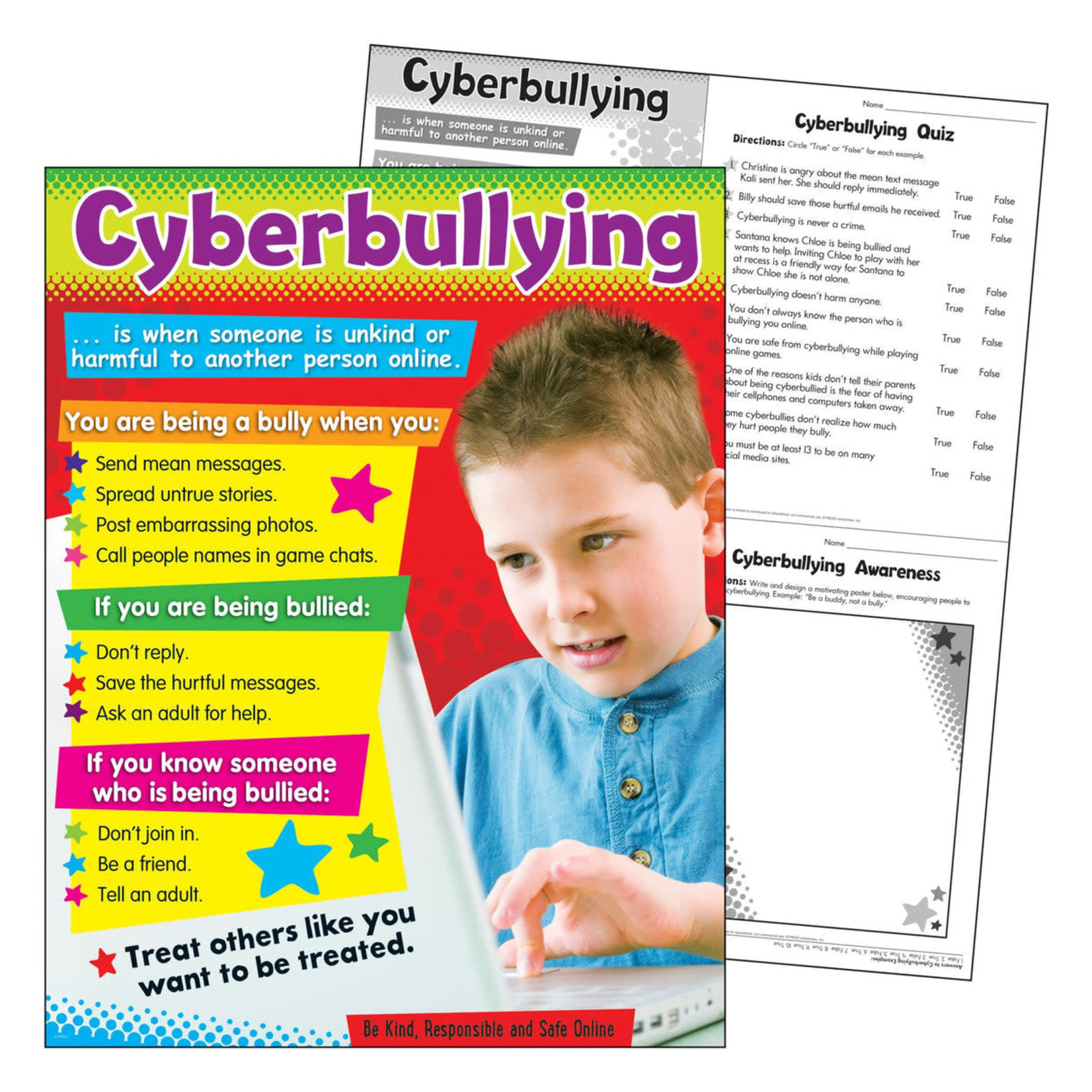 TREND ENTERPRISES INC Cyberbullying (Primary) Learning Chart