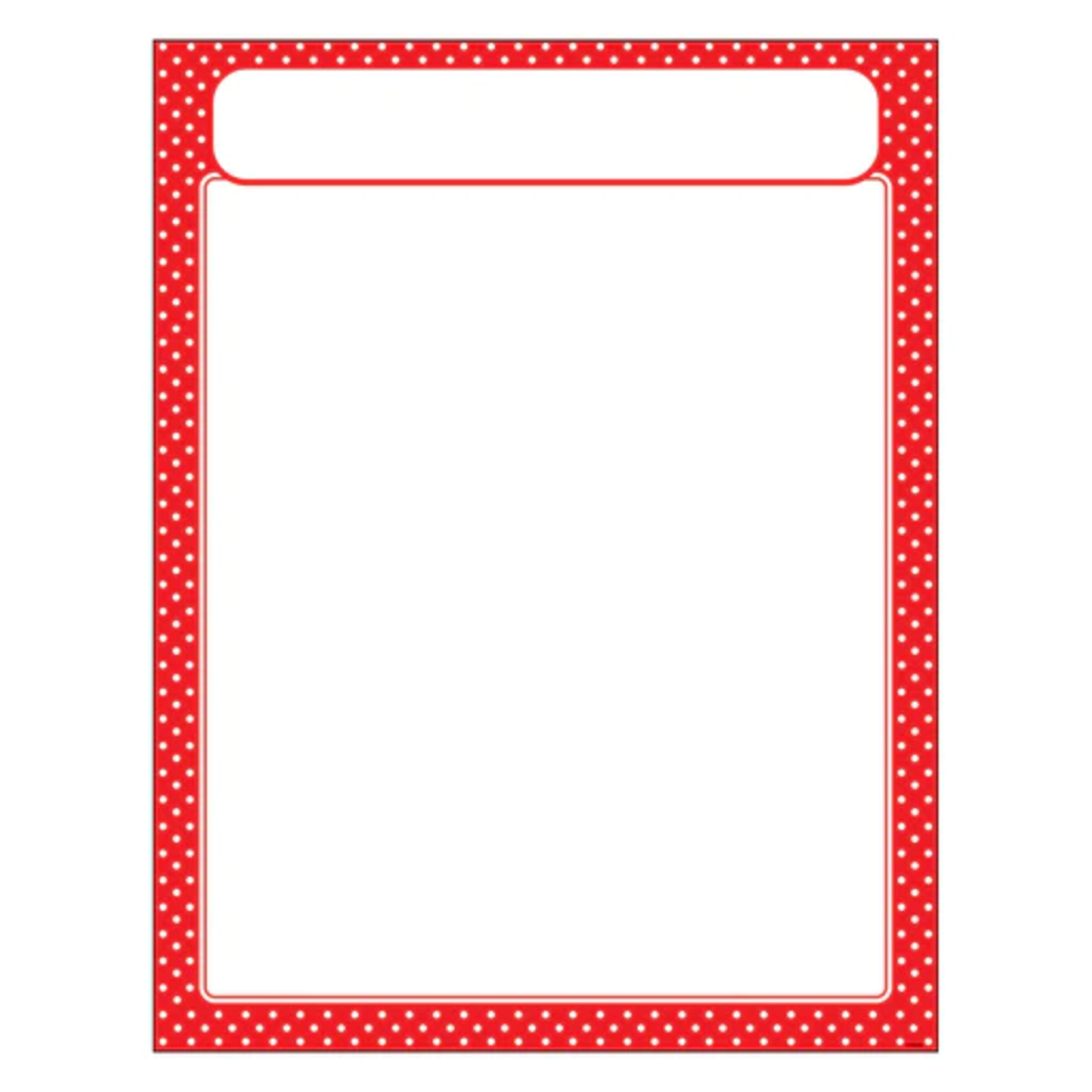 TREND ENTERPRISES INC Polka Dots Red Learning Chart