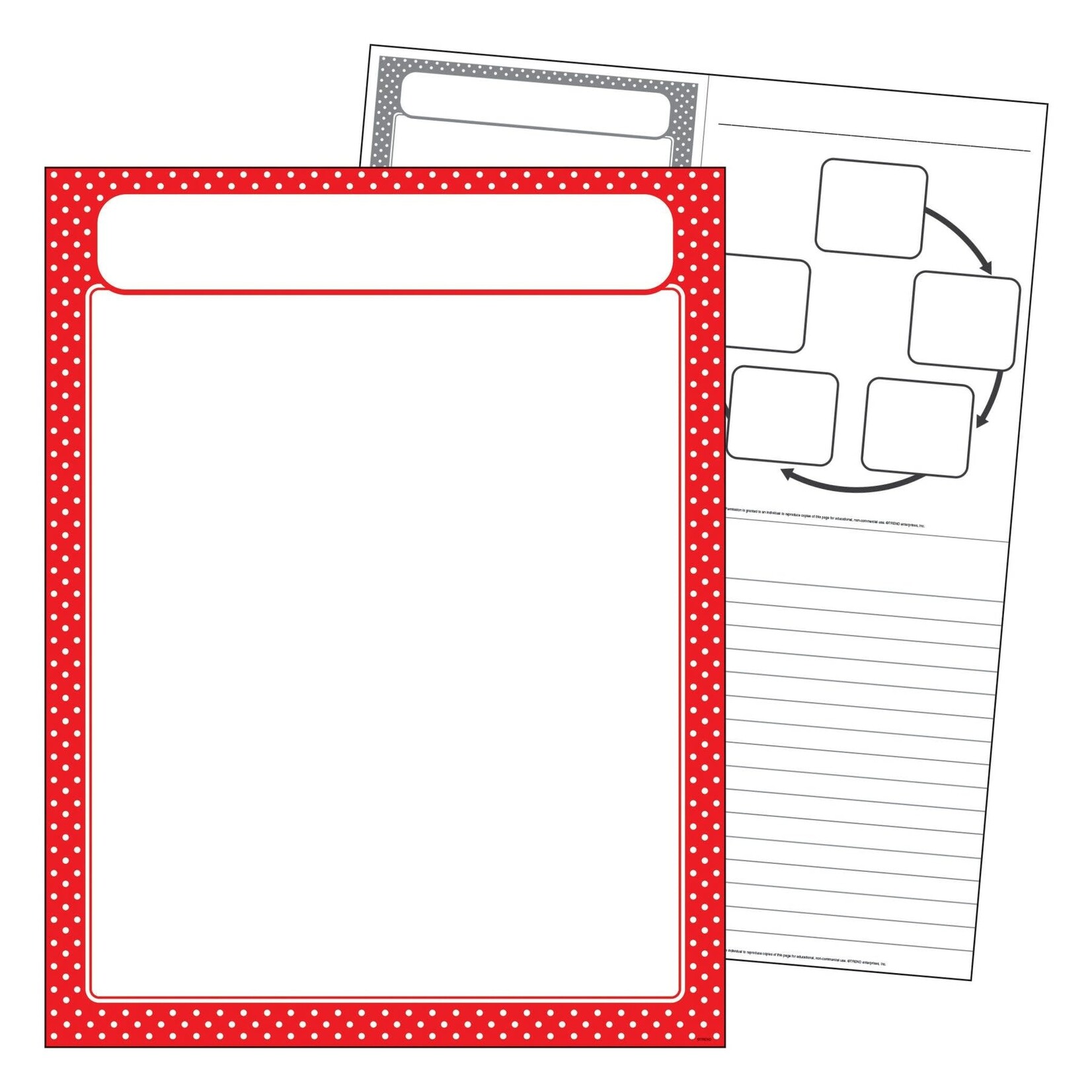 TREND ENTERPRISES INC Polka Dots Red Learning Chart