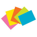 DIXON TICONDEROGA COMPANY Super Bright Index Cards 4X6 Unruled