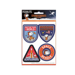 Peanuts NASA Sticker Badges